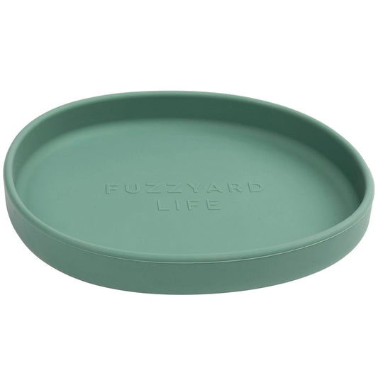 FuzzYard Life Silicone Dish Cat Bowl (Myrtle Green)