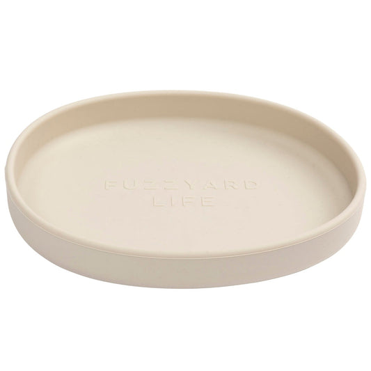 FuzzYard Life Silicone Dish Cat Bowl (Sandstone)