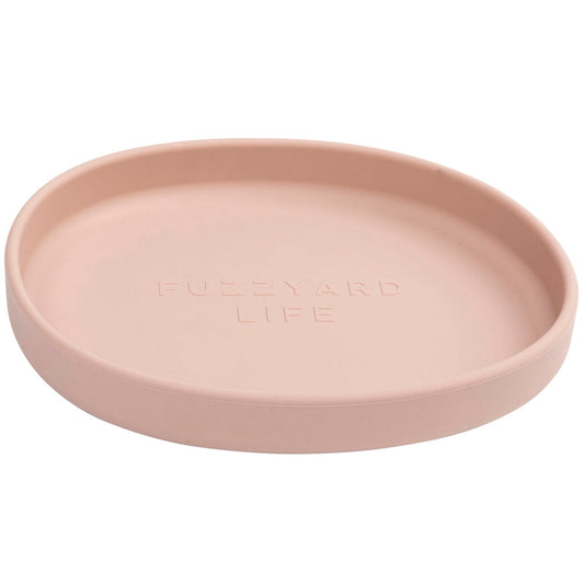 FuzzYard Life Silicone Dish Cat Bowl (Soft Blush)