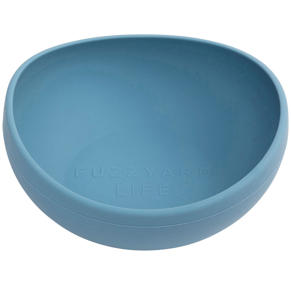 FuzzYard Life Silicone Dog Bowl (French Blue)