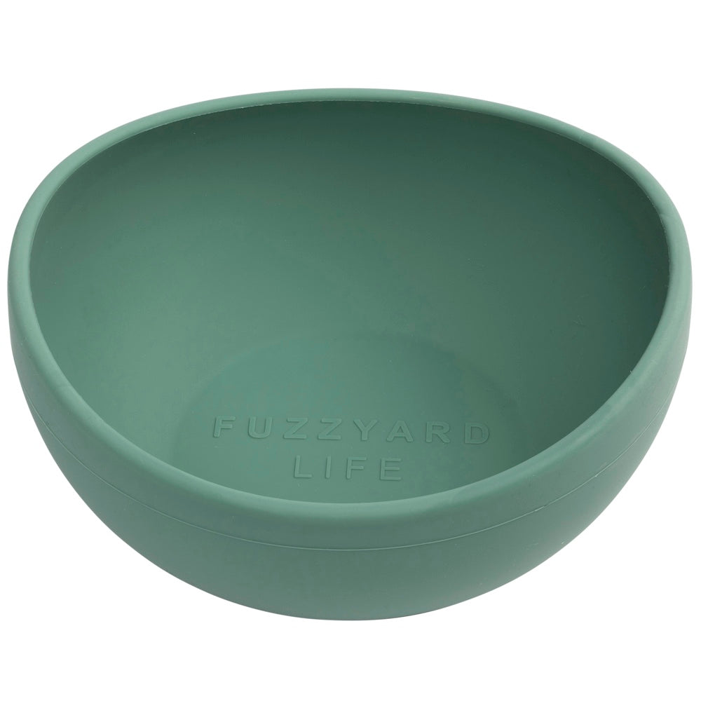 FuzzYard Life Silicone Dog Bowl (Myrtle Green)