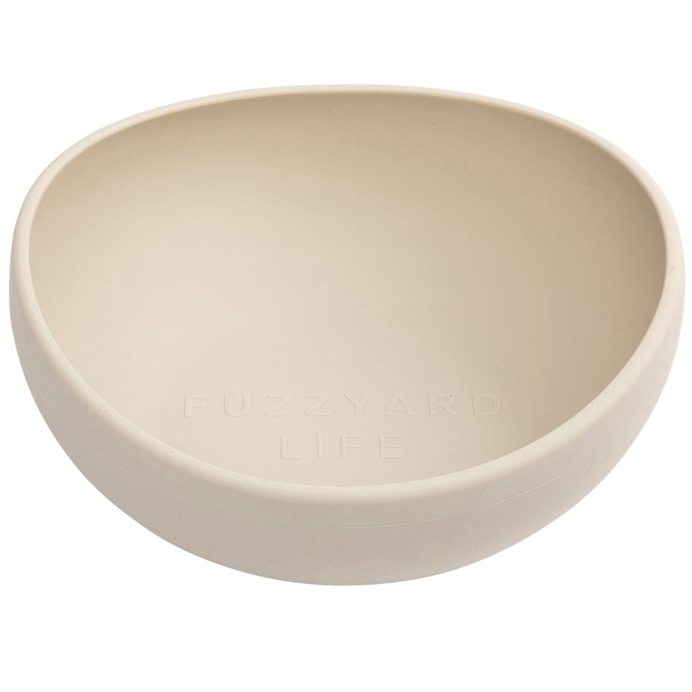 FuzzYard Life Silicone Dog Bowl (Sandstone)