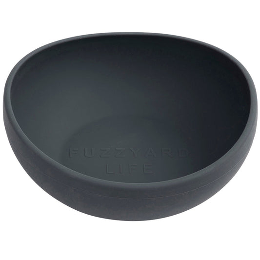 FuzzYard Life Silicone Dog Bowl (Slate Grey)