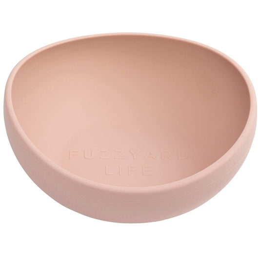FuzzYard Life Silicone Dog Bowl (Soft Blush)