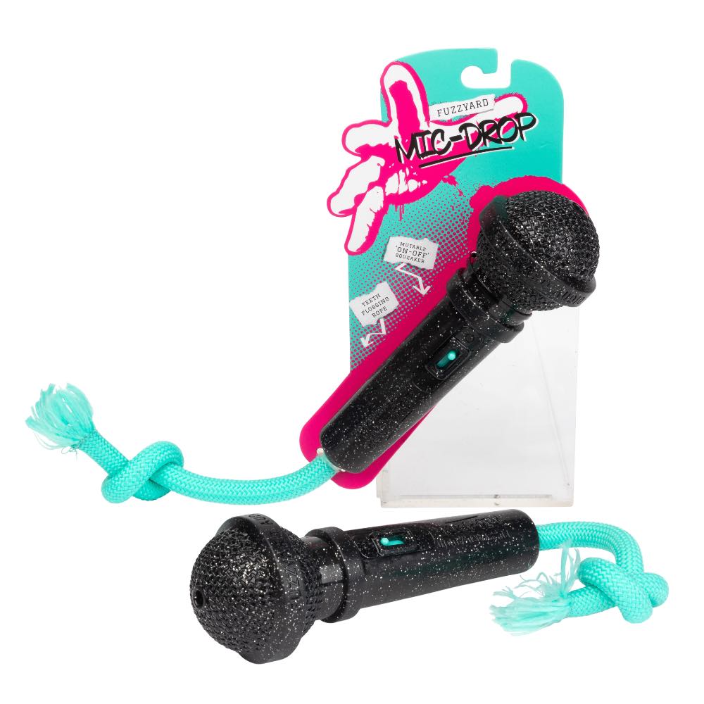 FuzzYard Mic Drop Interactive Dog Toy