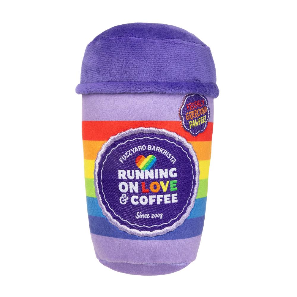 FuzzYard Rainbow Pawfee Dog Toy