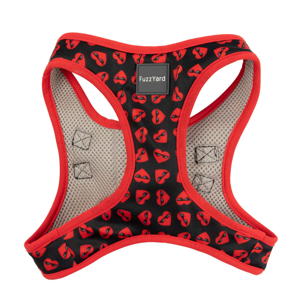 FuzzYard Step-In Dog Harness (Heart Breaker)