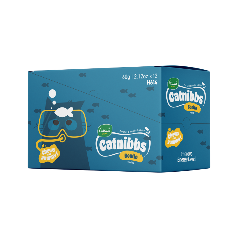 Happi Skippi Catnibbs Bonito Cat Treats - 60g