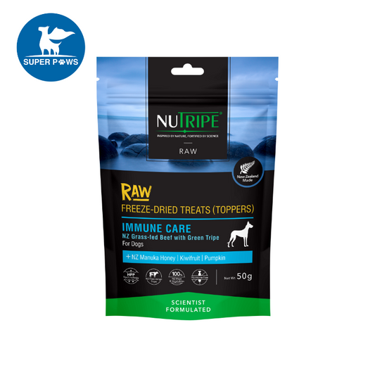 Nutripe Raw Freeze Dried Treats (Toppers) Immune Care Dog 50g