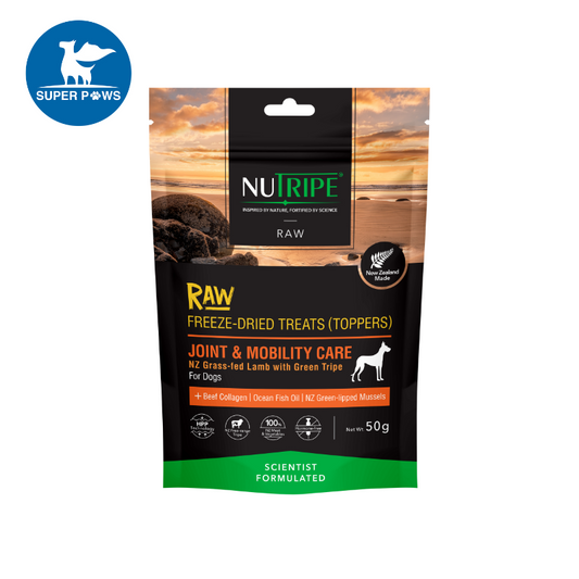 Nutripe Raw Freeze Dried Treats (Toppers) Joint & Mobility Care Dog 50g