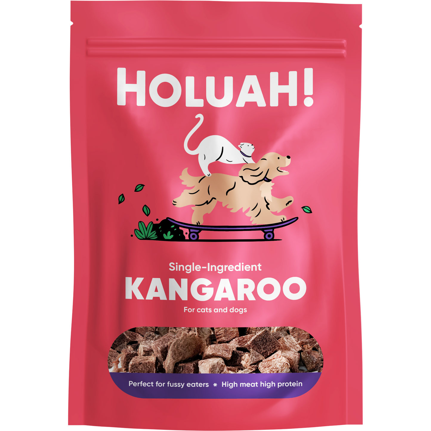 Holuah! Freeze Dried Kangaroo Cats & Dogs Treats 70g