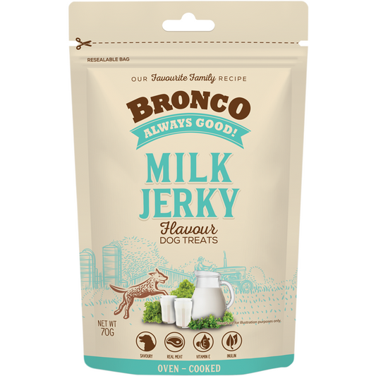 Bronco Jerky Treats Milk 70g