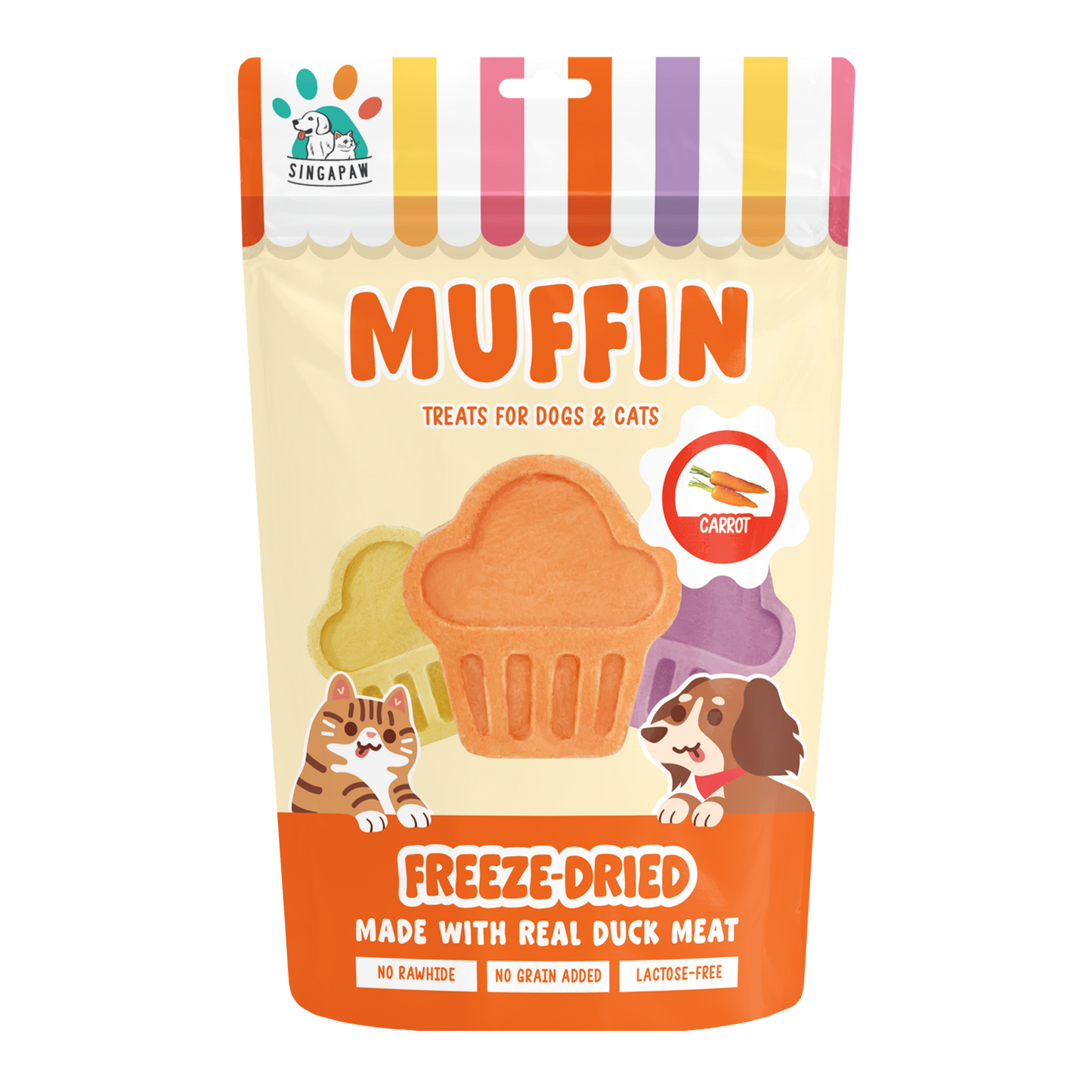 SingAPaw Freeze-Dried Muffin Carrot
