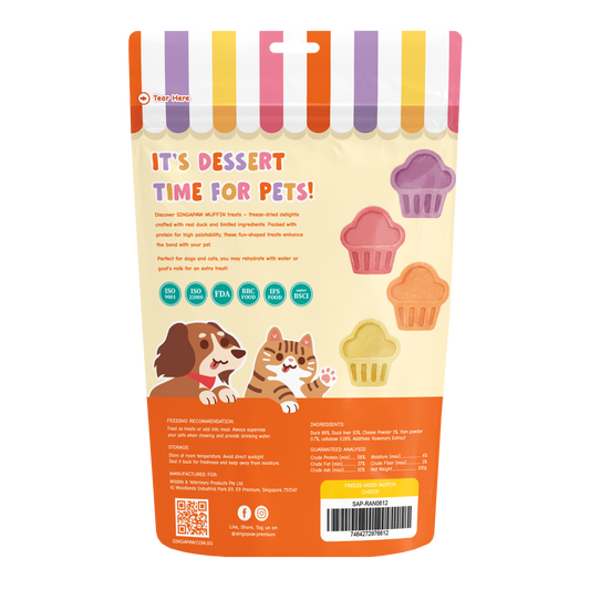 SingAPaw Freeze-Dried Muffin Carrot