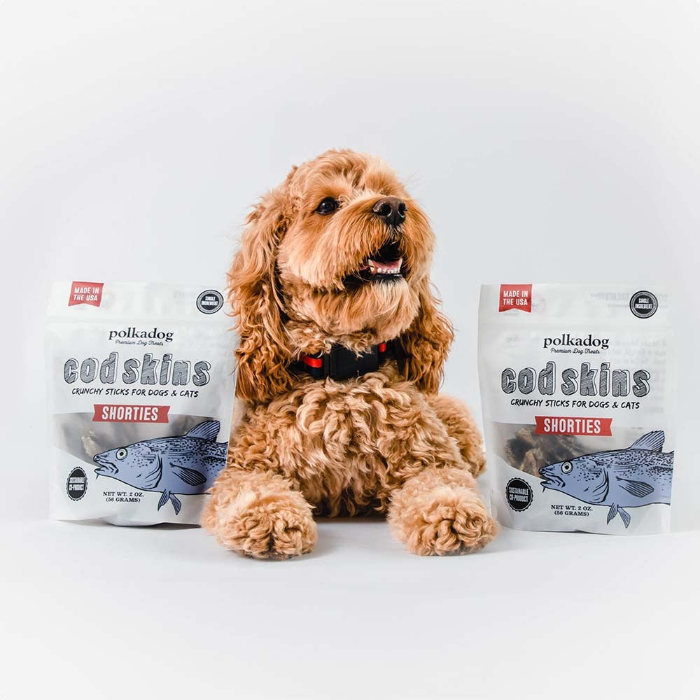 Polkadog Cod Skin Jerky Shorties Pouch