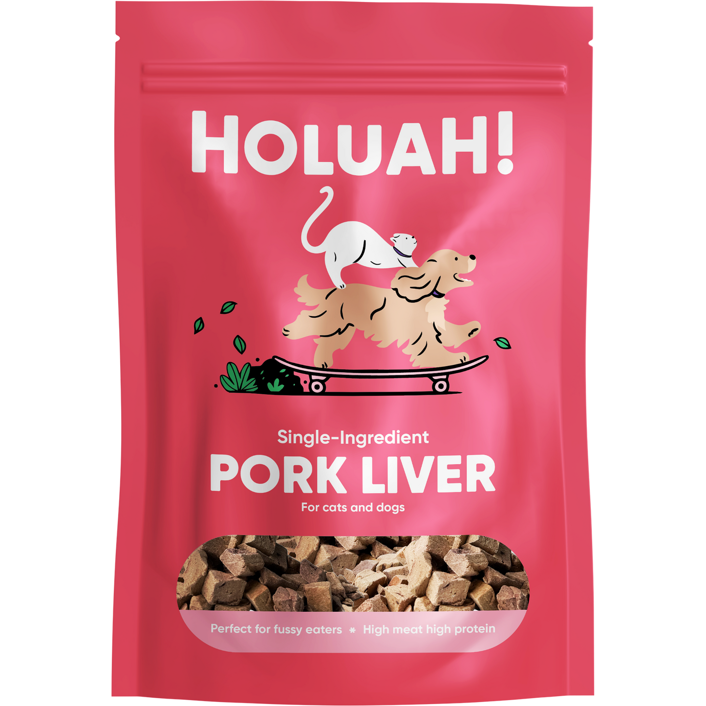Holuah! Freeze Dried Pork Liver Cats & Dogs Treats 70g