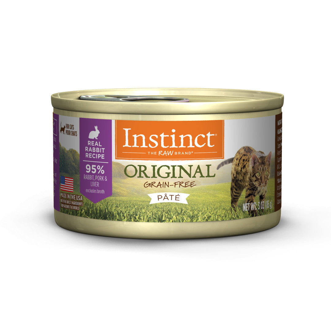 Instinct Original Grain-free Pate Real Rabbit Recipe Canned Cat Food