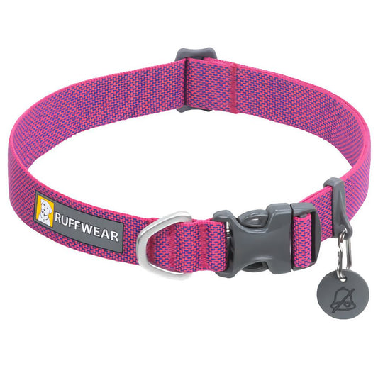 Ruffwear Hi & Light Lightweight Minimal Dog Collar (Alpenglow Pink)