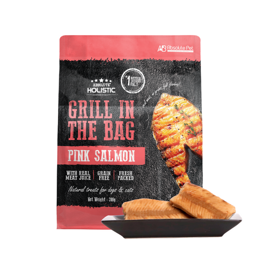 Absolute Holistic Grill In The Bag Natural Treats - Pink Salmon