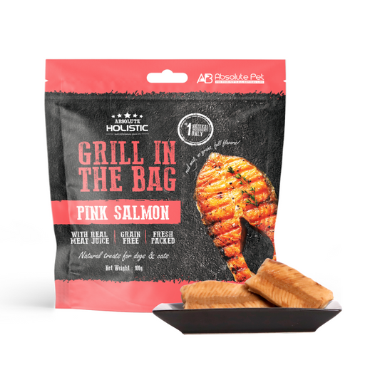 Absolute Holistic Grill In The Bag Natural Treats - Pink Salmon