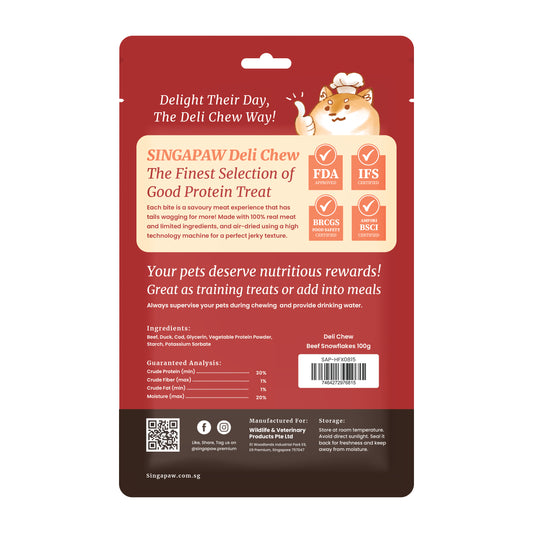 SingAPaw Deli Chew Beef Snowflakes
