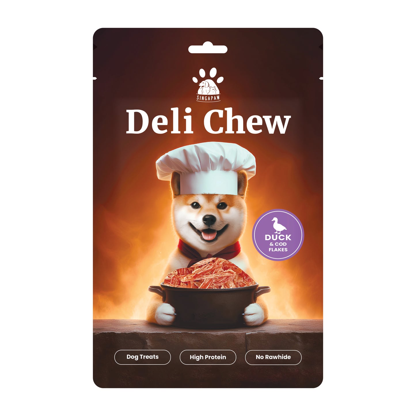 SingAPaw Deli Chew Duck With Cod Flakes