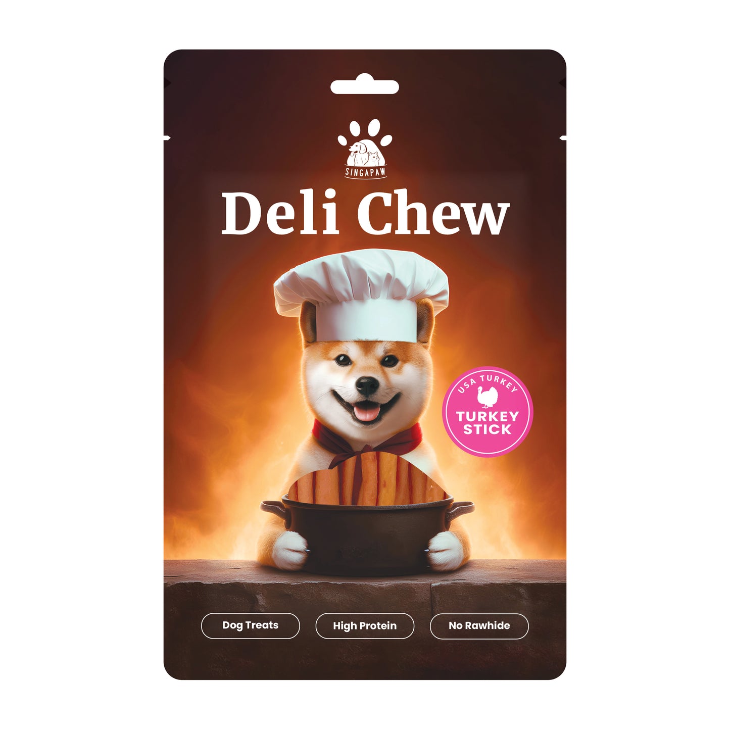 SingAPaw Deli Chew Turkey Stick