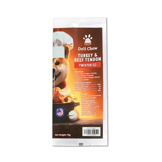 SingAPaw Deli Chew Turkey & Beef Tendon Twisted (L)