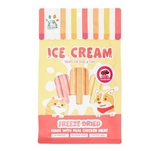 SingAPaw Freeze-Dried Ice Cream Beef & Cranberry
