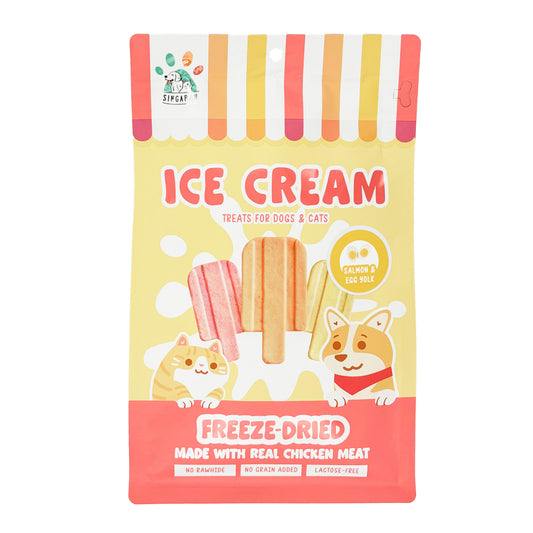 SingAPaw Freeze-Dried Ice Cream Salmon & Egg Yolk