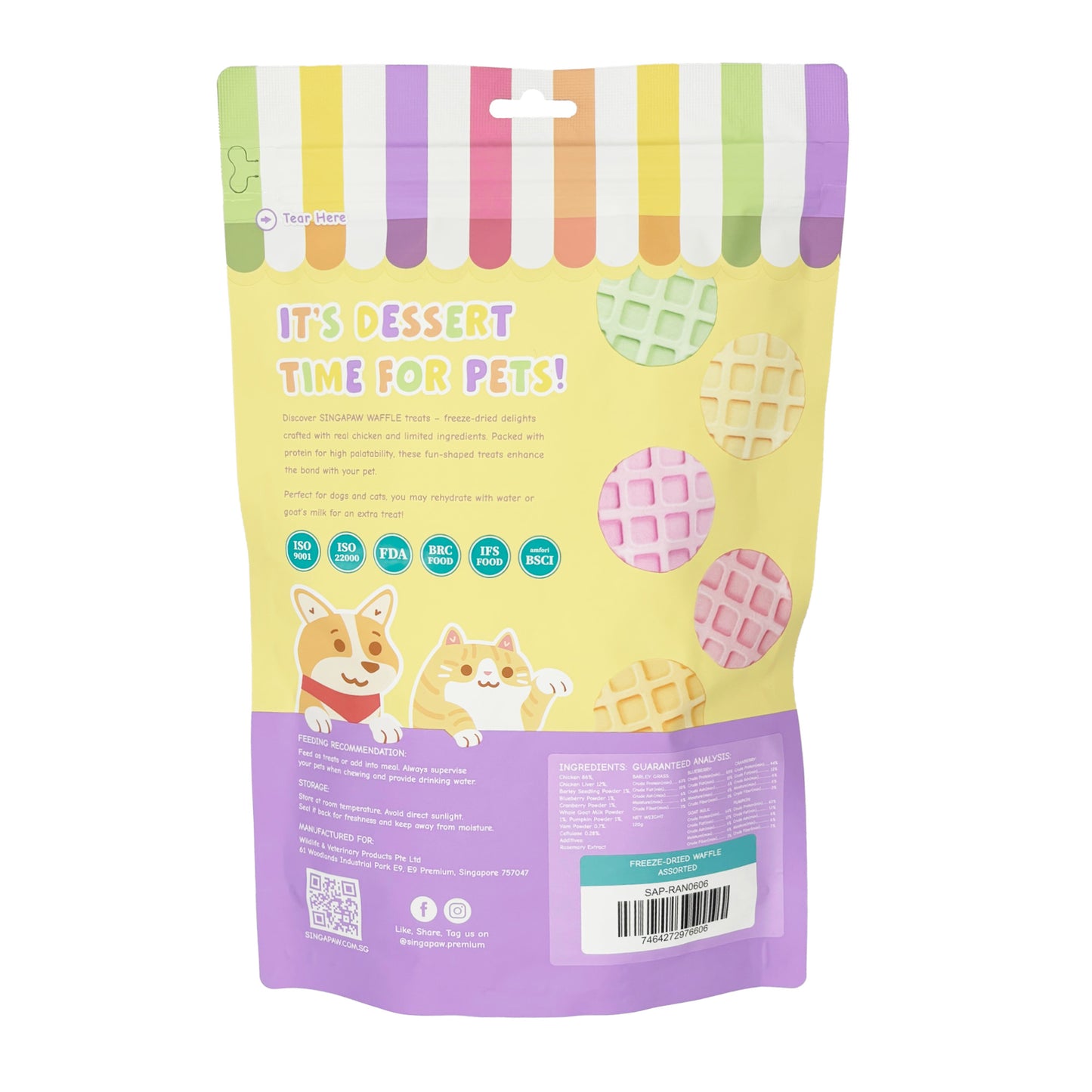 SingAPaw Freeze-Dried Waffle Assorted