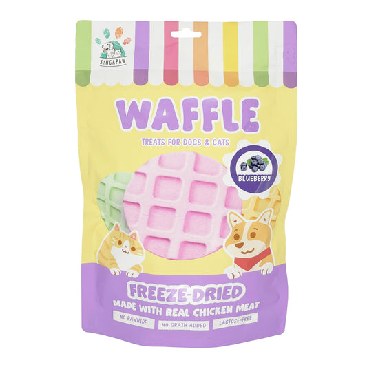 SingAPaw Freeze-Dried Waffle Blueberry