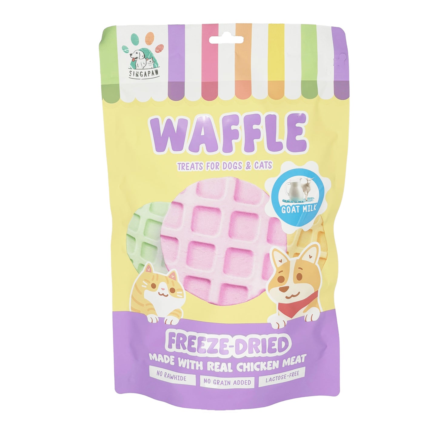 SingAPaw Freeze-Dried Waffle Goat Milk