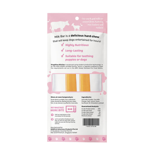 SingAPaw Milk Bar With Goat Milk (Strawberry)
