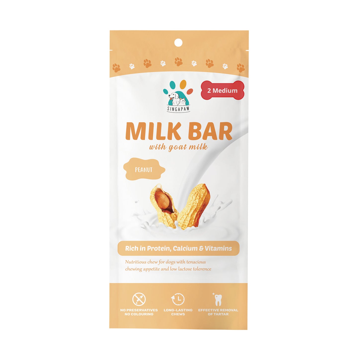 SingAPaw Milk Bar With Goat Milk (Peanut)