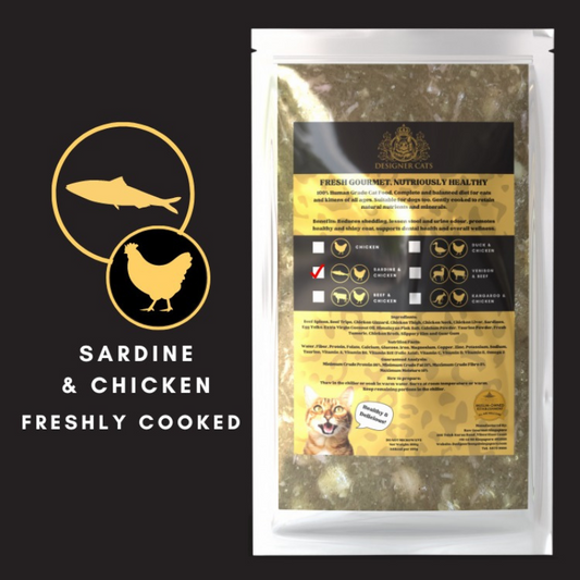 Designer Cat's Freshly Cooked  - Sardine and Chicken