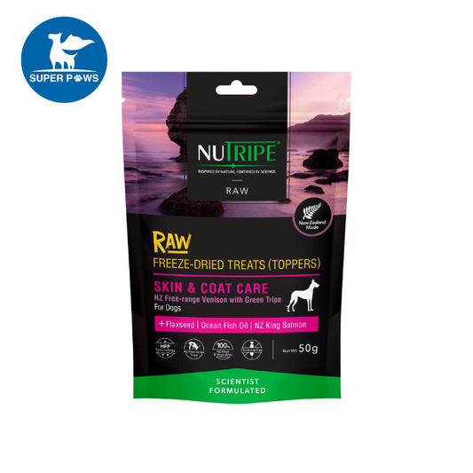 Nutripe Raw Freeze Dried Treats (Toppers) Skin & Coat Care Dog 50g