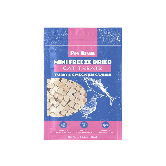 Pet Bites Mini Freeze Dried Tuna & Chicken Cubes 14g
