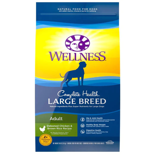 Wellness Dog Complete Health Adult Large Breed 30lb