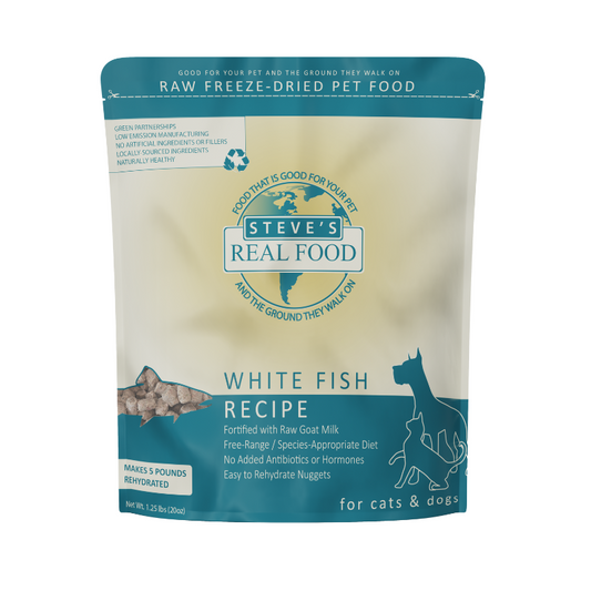 Steve's Real Food Freeze Dried Raw 20oz - White Fish