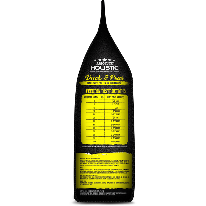 Absolute Holistic Grain Free Duck & Peas Dog Dry Food