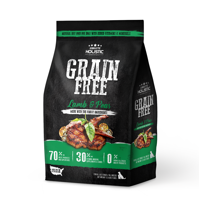 Absolute Holistic Grain Free Lamb & Peas Dog Dry Food