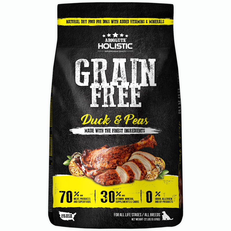 Absolute Holistic Grain Free Duck & Peas Dog Dry Food