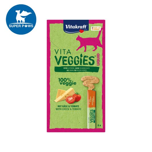 Vitakraft Cat Vita Veggies Liquid Cheese & Tomato 6x15g