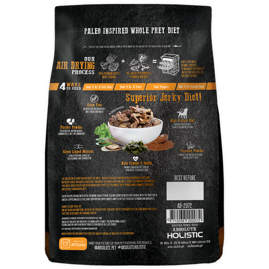 [3 for $159.9] Absolute Holistic Air Dried Lamb and Salmon (1kg)