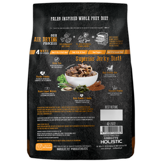 Absolute Holistic Air Dried Lamb and Salmon 1kg