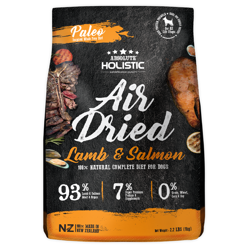[3 for $159.9] Absolute Holistic Air Dried Lamb and Salmon (1kg)