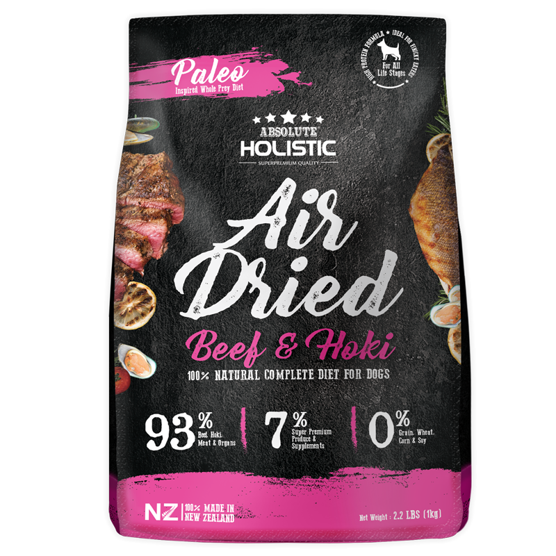 Absolute Holistic Air Dried Beef and Hoki 1kg