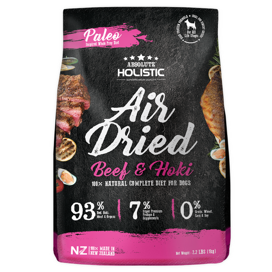 Absolute Holistic Air Dried Beef and Hoki 1kg