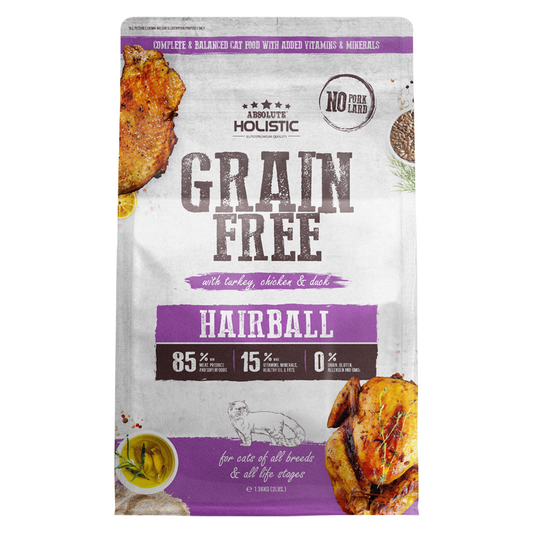 Absolute Holistic Grain Free Dry Cat Food - Hairball
